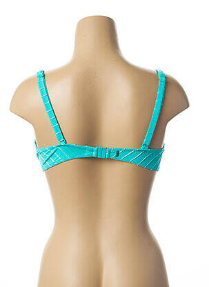 Sutien de costum de baie elasticitate albastru LOU femeie