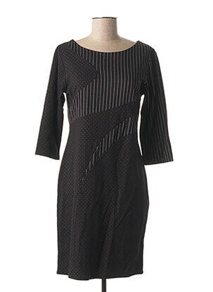 Rochie midi mâneci 3/4 mâneci 3/4 negru QUATTRO femeie