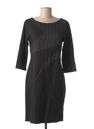 Rochie midi mâneci 3/4 mâneci 3/4 negru QUATTRO femme