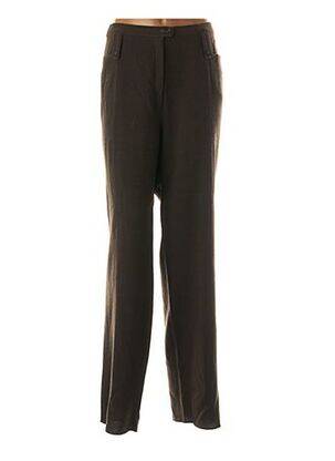 Pantalon drept elasticitate maro CHRISTIAN MARRY femeie