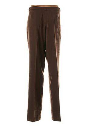 Pantalon drept talie elastică maro QUATTRO femeie