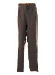Pantalon drept închidere cu fermoar sub clapetă cu nasturi mărime normală bej QUATTRO femme