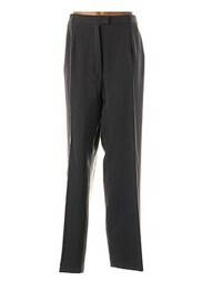 Pantalon drept închidere cu fermoar sub clapetă cu nasturi mărime normală gri QUATTRO femme