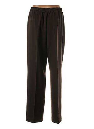 Pantalon drept talie elastică maro QUATTRO femeie