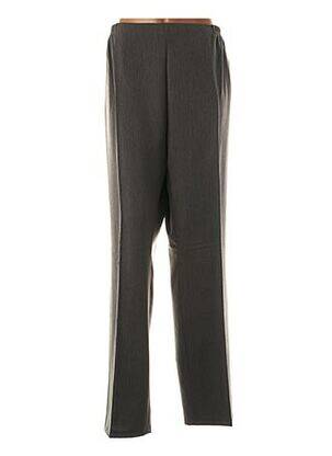 Pantalon drept talie elastică gri QUATTRO femeie
