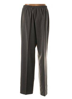 Pantalon drept talie elastică gri QUATTRO femeie