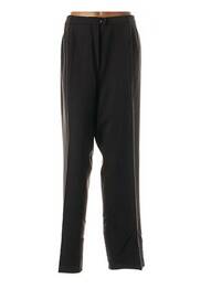 Pantalon drept închidere cu fermoar sub clapetă cu nasturi mărime normală gri QUATTRO femme