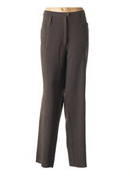 Pantalon drept elasticitate mărime normală maro CHRISTIAN MARRY femme