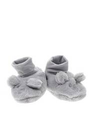 Papuci/pantofi de casă talpă exterioară textilă gri ABSORBA băiat