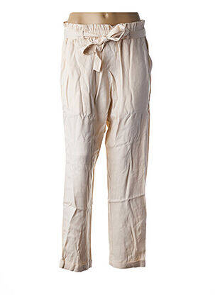 Pantalon talie elastică roz LEONIE femeie