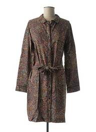 Rochie midi imprimeu fantezie mâneci lungi negru MY SUNDAY MORNING femeie