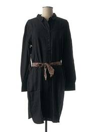 Rochie midi imprimeu fantezie mâneci lungi negru MY SUNDAY MORNING femeie