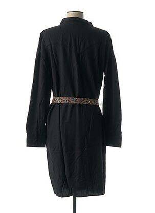 Rochie midi imprimeu fantezie mâneci lungi negru MY SUNDAY MORNING femeie