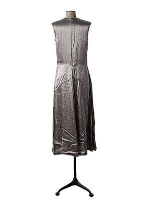 Rochie midi mâneci scurte mâneci scurte gri NINA RICCI femeie
