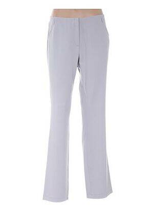 Pantalon croială dreaptă talie înaltă gri LUCIA femeie
