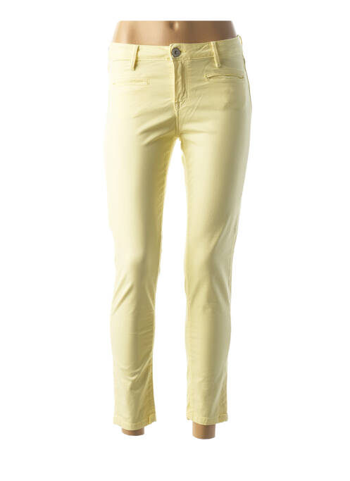 Pantalon slim galben DENIM STUDIO femeie