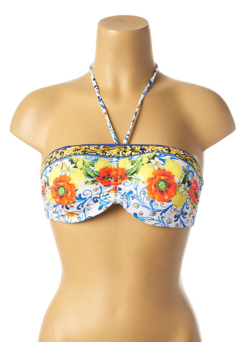 Sutien de costum de baie alb ANTIGEL femeie