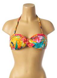 Sutien de costum de baie închidere cu legături de legat top sutien modelat roz BANANA MOON femeie