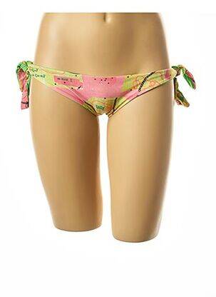 Chiloți de baie imprimeu fantezie bikini roz I LOVE MY BIKINI femeie