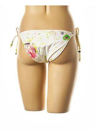 Chiloți de baie imprimeu fantezie bikini bej I LOVE MY BIKINI femeie