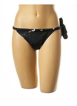 Chiloți de baie imprimeu fantezie bikini negru I LOVE MY BIKINI femeie