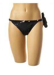Chiloți de baie imprimeu fantezie bikini negru I LOVE MY BIKINI femeie