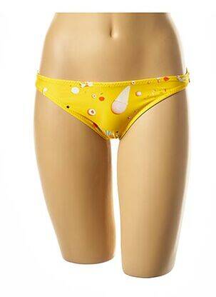 Chiloți de baie imprimeu fantezie chiloți galben I LOVE MY BIKINI femeie