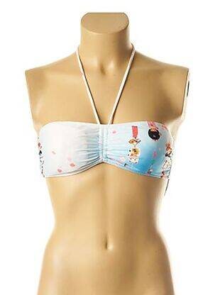 Sutien de costum de baie elasticitate top bentiță albastru I LOVE MY BIKINI femeie