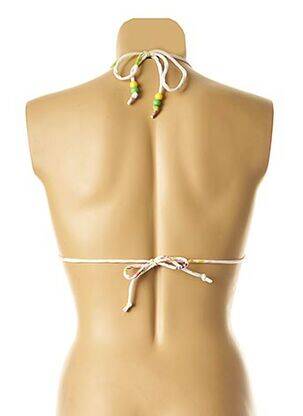 Sutien de costum de baie elasticitate top triunghiuri alb I LOVE MY BIKINI femeie