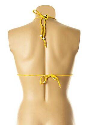 Sutien de costum de baie elasticitate top triunghiuri galben I LOVE MY BIKINI femeie