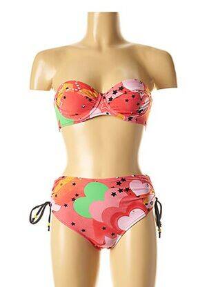 Costum de baie din două piese roșu I LOVE MY BIKINI femeie