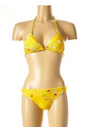Costum de baie din două piese elasticitate top triunghiuri galben I LOVE MY BIKINI femeie