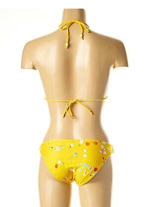 Costum de baie din două piese elasticitate top triunghiuri galben I LOVE MY BIKINI femeie