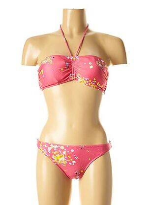 Costum de baie din două piese elasticitate top bentiță roz I LOVE MY BIKINI femeie