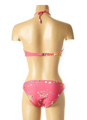 Costum de baie din două piese elasticitate top bentiță roz I LOVE MY BIKINI femeie