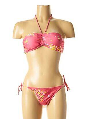 Costum de baie din două piese elasticitate top bentiță roz I LOVE MY BIKINI femeie