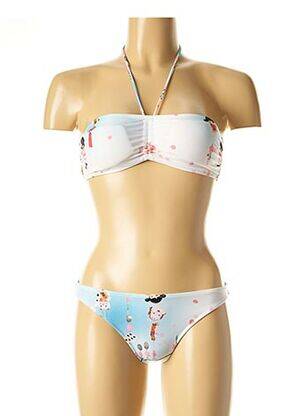 Costum de baie din două piese elasticitate top bentiță albastru I LOVE MY BIKINI femeie