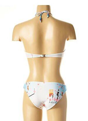Costum de baie din două piese elasticitate top bentiță albastru I LOVE MY BIKINI femeie