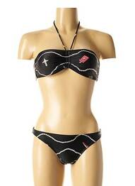 Costum de baie din două piese elasticitate top bentiță negru I LOVE MY BIKINI femeie