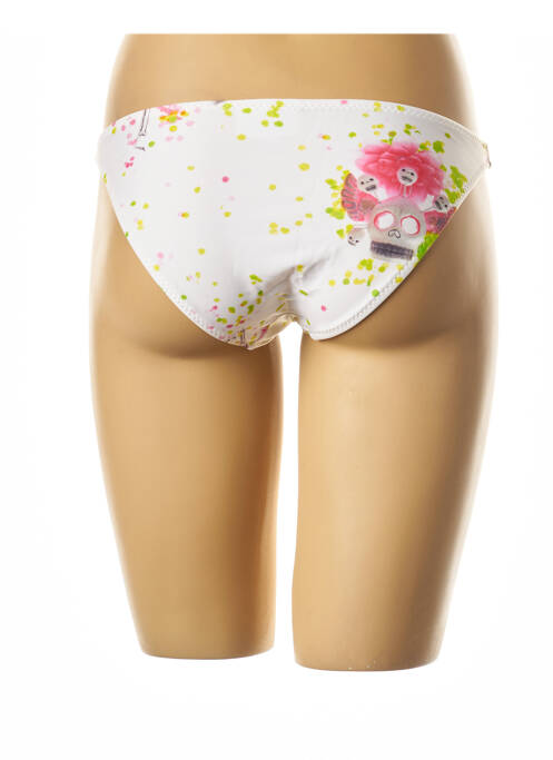 Chiloți de baie alb I LOVE MY BIKINI femeie