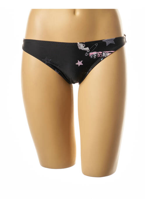 Chiloți de baie negru I LOVE MY BIKINI femeie