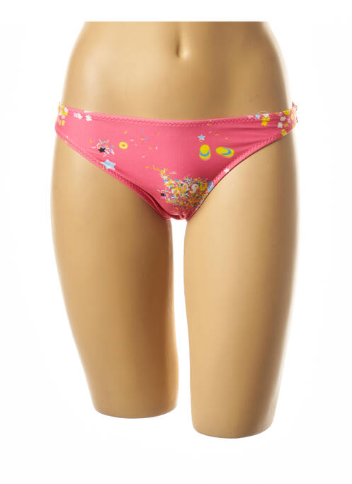 Chiloți de baie roz I LOVE MY BIKINI femeie