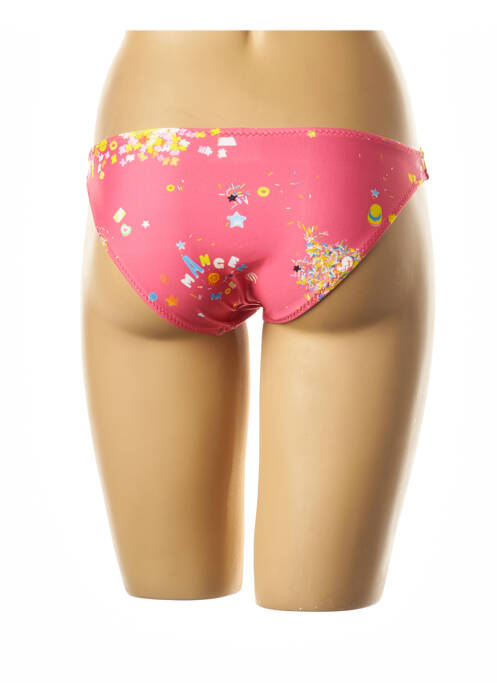 Chiloți de baie roz I LOVE MY BIKINI femeie