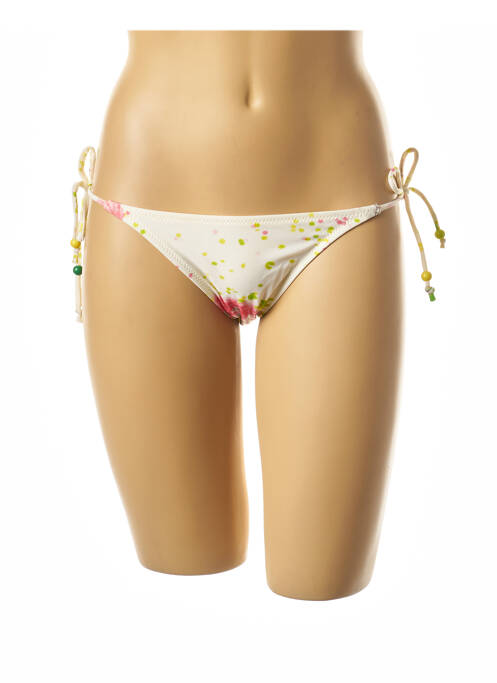 Chiloți de baie bej I LOVE MY BIKINI femeie