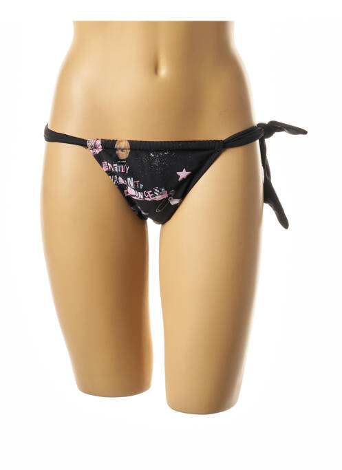 Chiloți de baie negru I LOVE MY BIKINI femeie