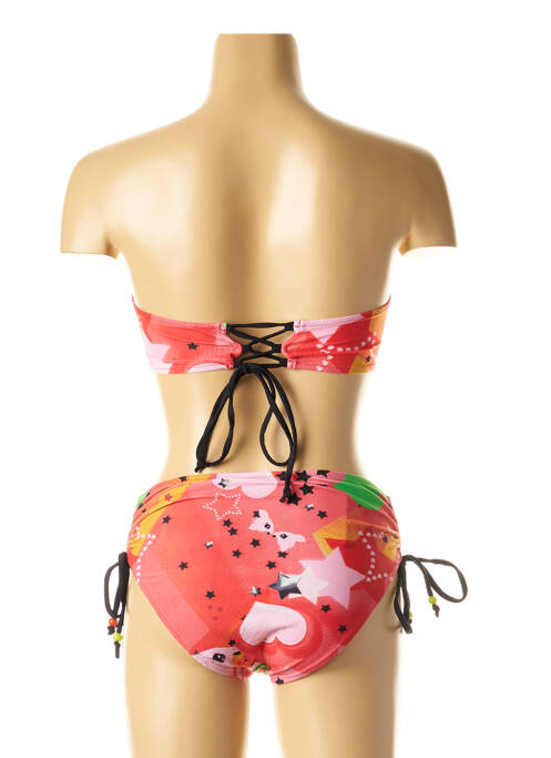 Costum de baie din două piese roșu I LOVE MY BIKINI femeie