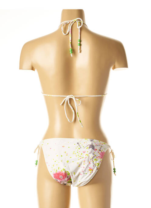 Costum de baie din două piese alb I LOVE MY BIKINI femeie