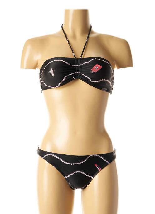 Costum de baie din două piese negru I LOVE MY BIKINI femeie