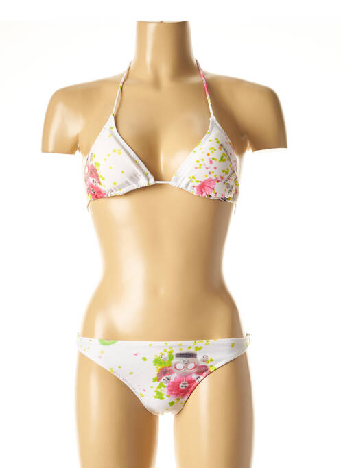 Costum de baie din două piese alb I LOVE MY BIKINI femeie