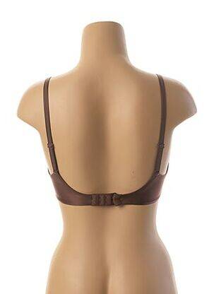 Sutien efect material satinat top sutien modelat maro DARJEELING femeie